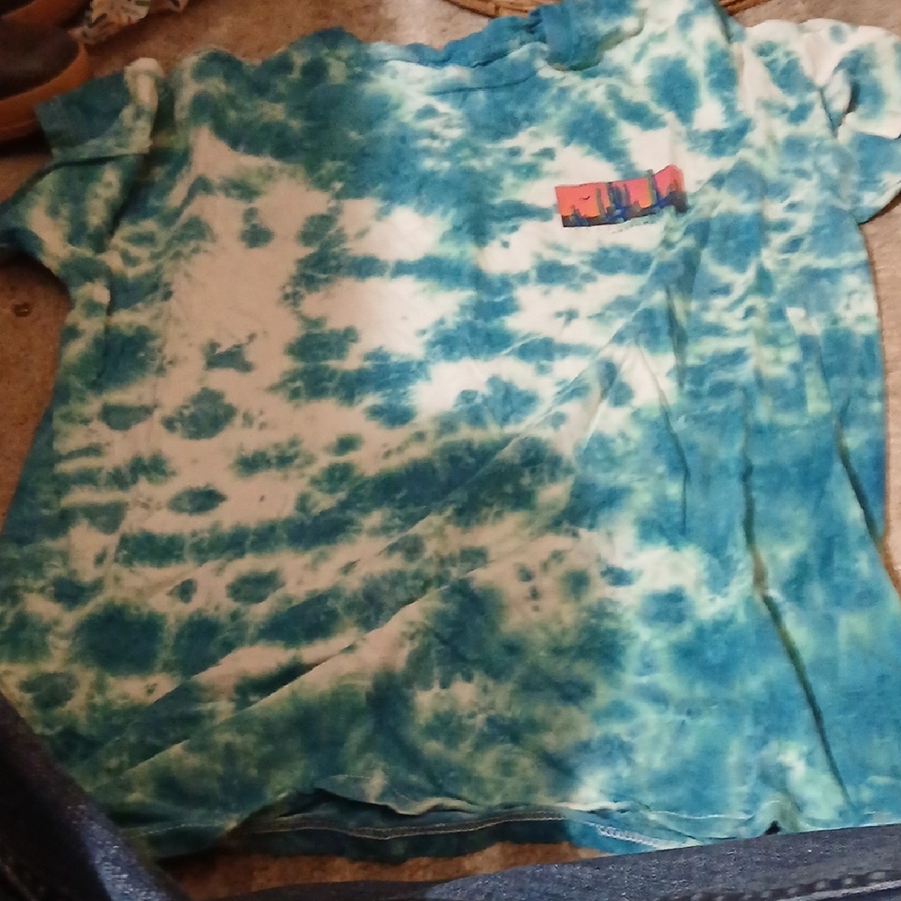 Vibrant Blue Tie-Dye Kids Tee
